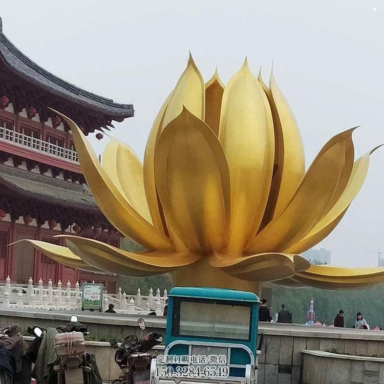 酒店紫荆花雕塑 景观美陈花卉雕塑 现代花朵雕塑